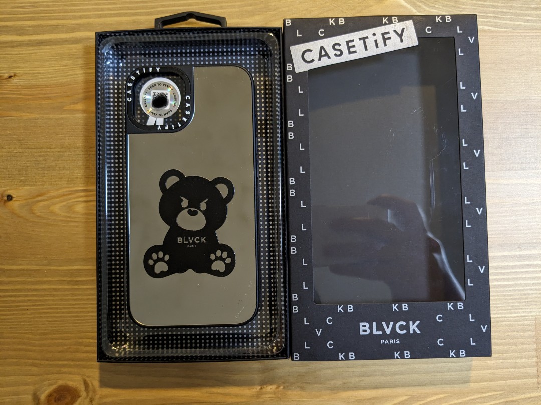 CASETiFY BLVCK Evil Teddy Case - Black MagSafe 兼容鏡面iPhone 13