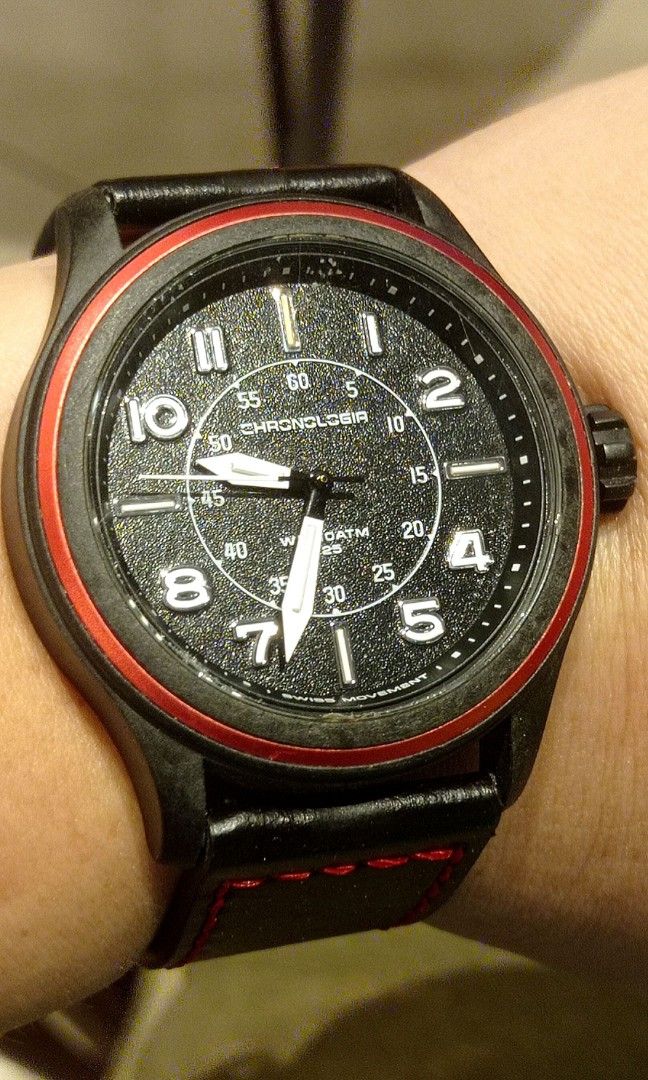 Chronologia Pilot Series Carbon Fiber Watch Men s Fashion