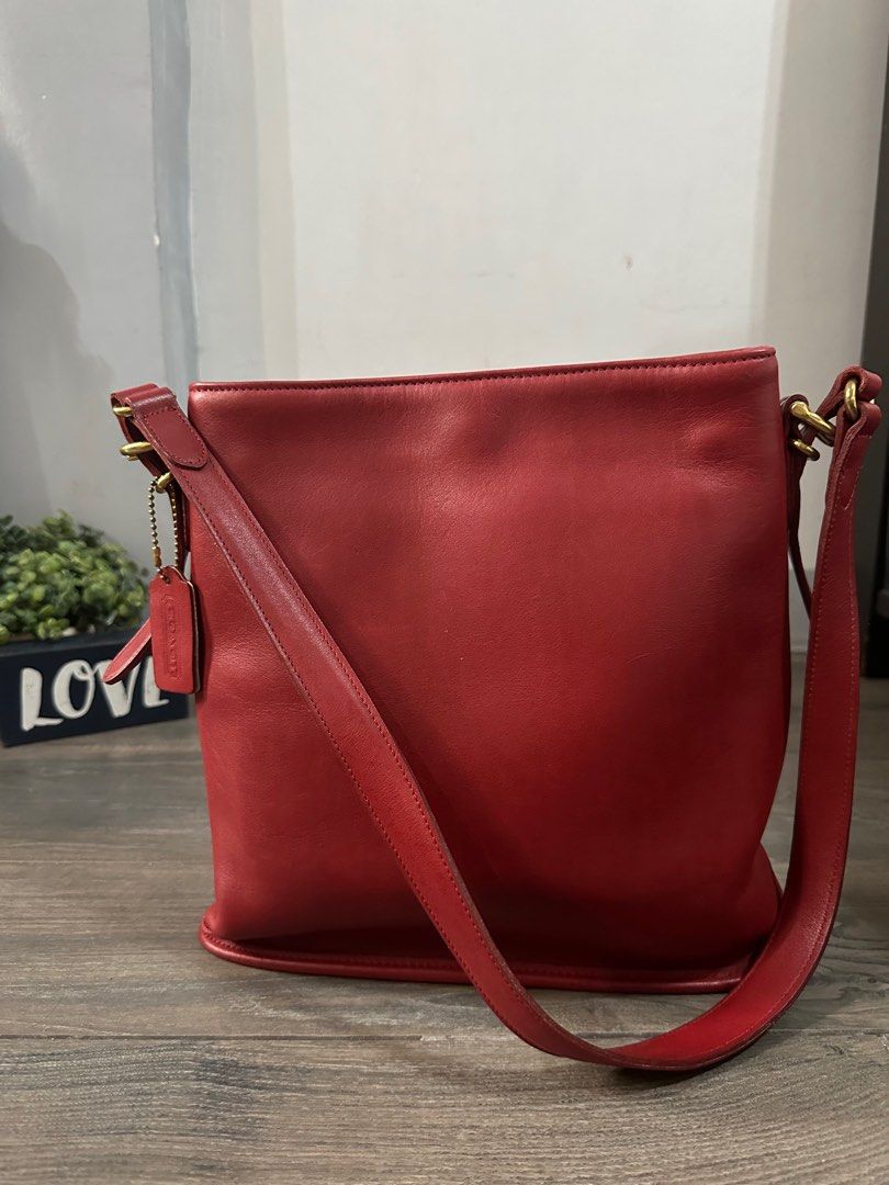Coach Vintage Equestrian Slim Bag (Category: Luxury Bags & Wallets) located in Taguig. Submitted by theglamhouse (Listing ID 1251341516, Image 1). Description: RARE Red Genuine Leather Made in United States Code - Nō H7C 9806 In very good vintage conditions Dimension 11x11x2.5 .