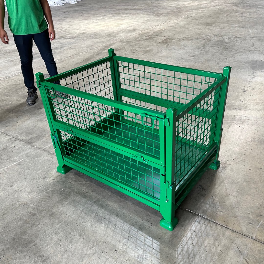 Collapsible Stackable Storage Steel Crate on Carousell
