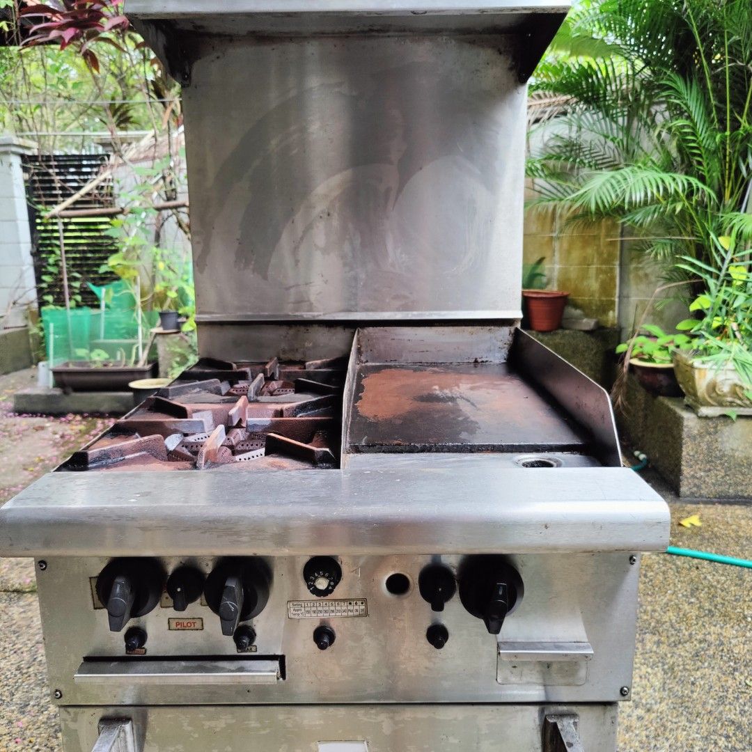 Combine Open 2 Burner Griddle with Oven, TV & Home Appliances, Kitchen