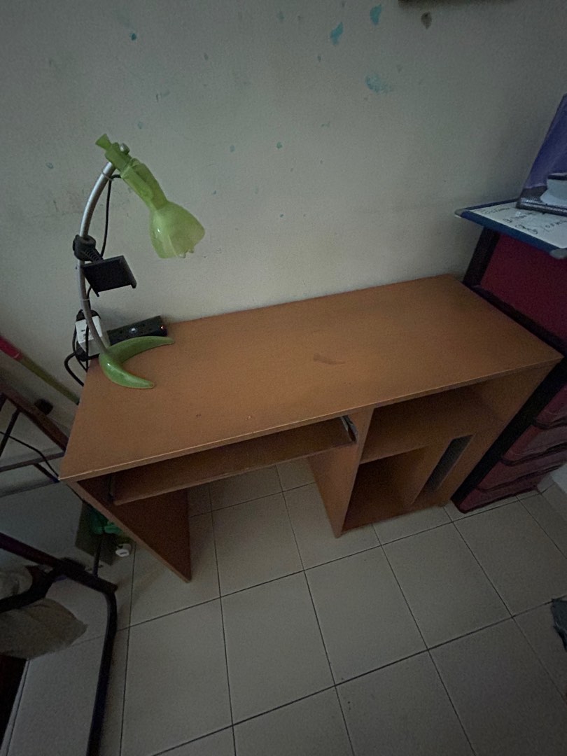 Used computer table discount and chair for sale
