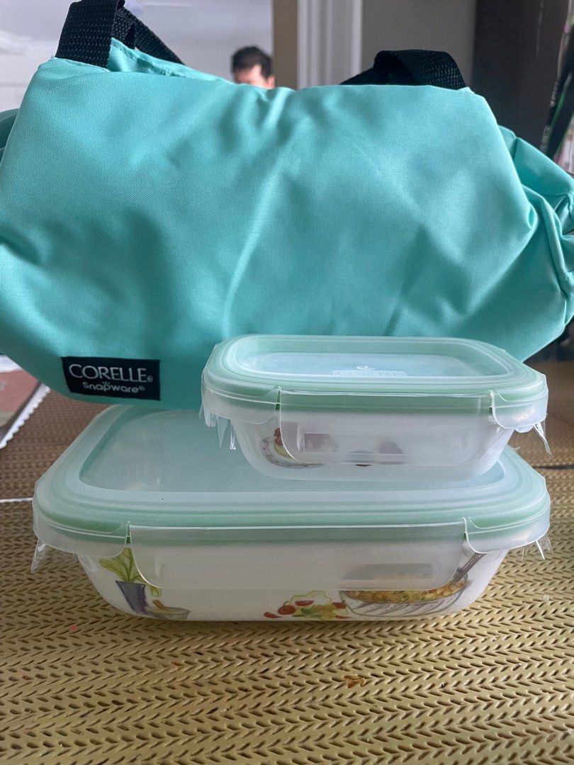 Corelle Box Corelle lunch box set, Furniture & Home Living, Kitchenware & Tableware ...