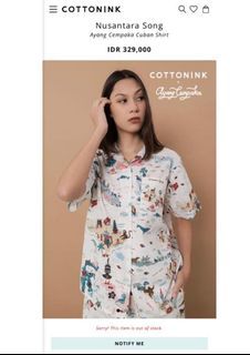 Cotton ink x ayang cempaka shirt
