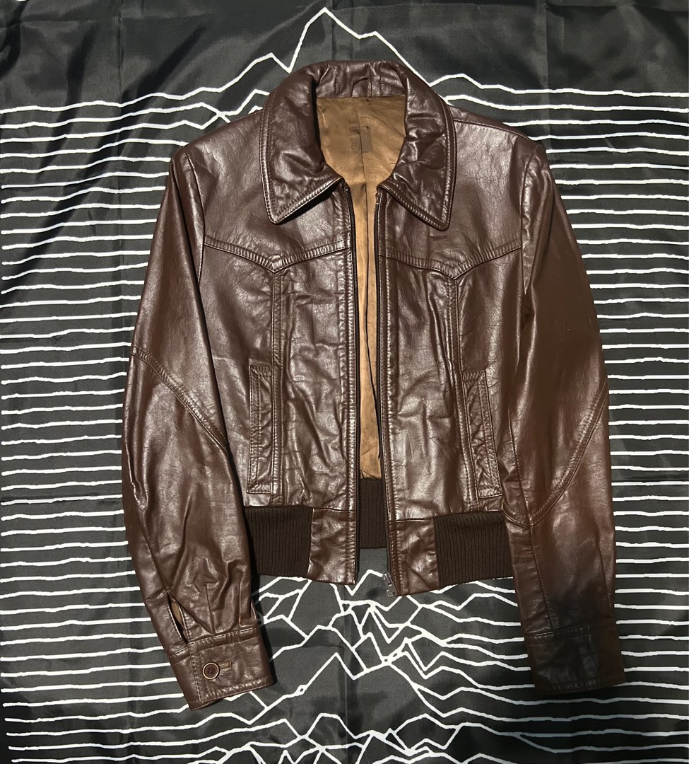70s Leather Jacket Men s Fashion Coats Jackets and Outerwear on