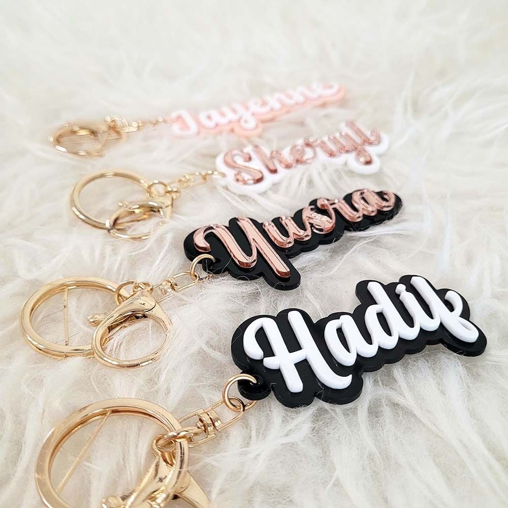 Kids name keychain top