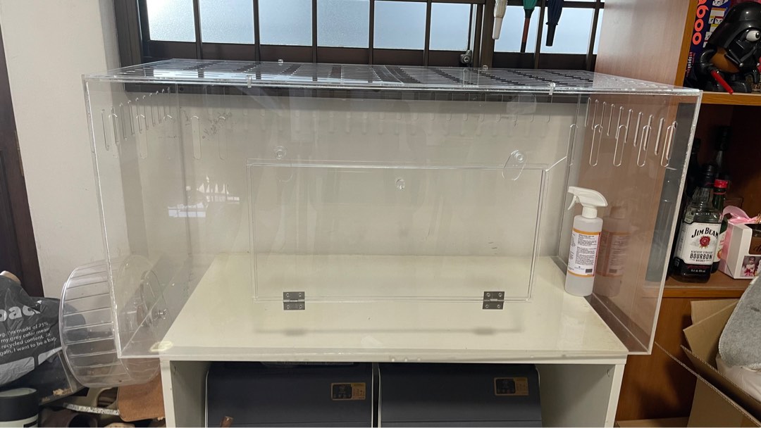 Picture of Custom Hamster Acrylic Cage with Lid, Pet Supplies, Homes & Other Pet ...