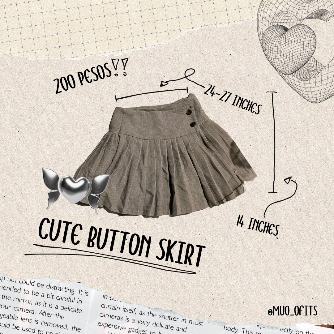 Cute skirts with outlet buttons