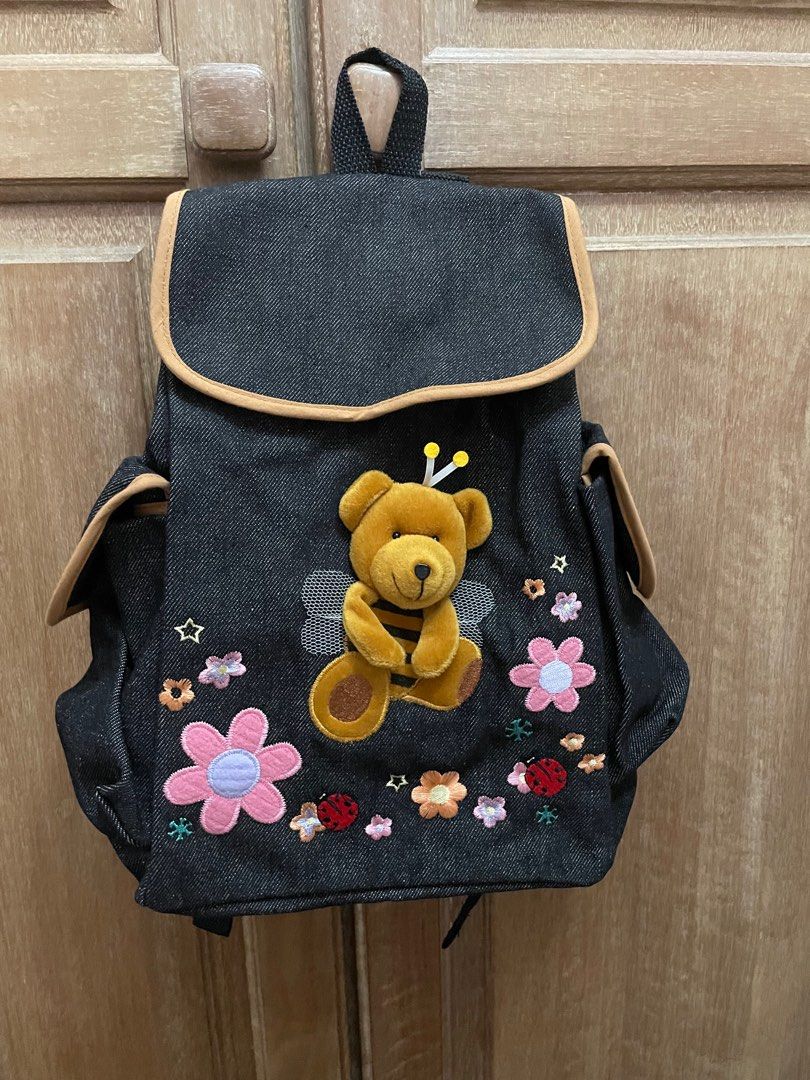 Cute denim backpacks best sale