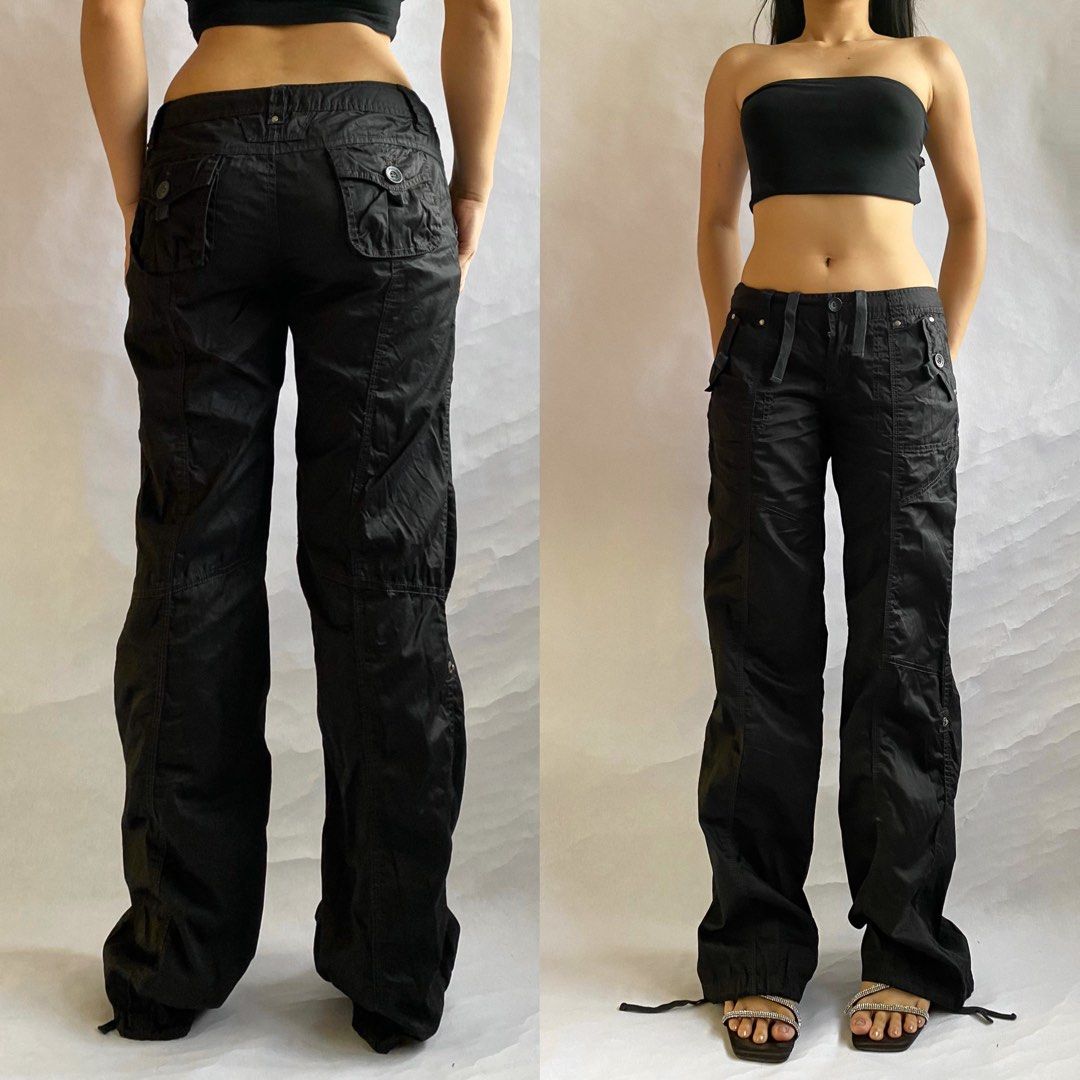 Drawstring Cargo Pants, Women's Fashion, Bottoms, Other Bottoms on Carousell