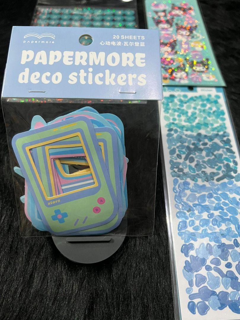 Deco sticker Blue/ Teal mini set (Category: Craft Supplies & Tools) located in Cavite. Submitted by c.moreno (Listing ID 1251401439, Image 2). Description: Deco sticker Blue/ Teal mini set Inclusions: 1 pack border stickers (20 pcs) 1 Sanrio sticker 1 alphabet sticker 1 deco sticker Journal Scrapbook Deco Sticker ALL ITEMS ARE STILL AVAILABLE UNLESS TAGGED AS SOLD/ RESERVED.