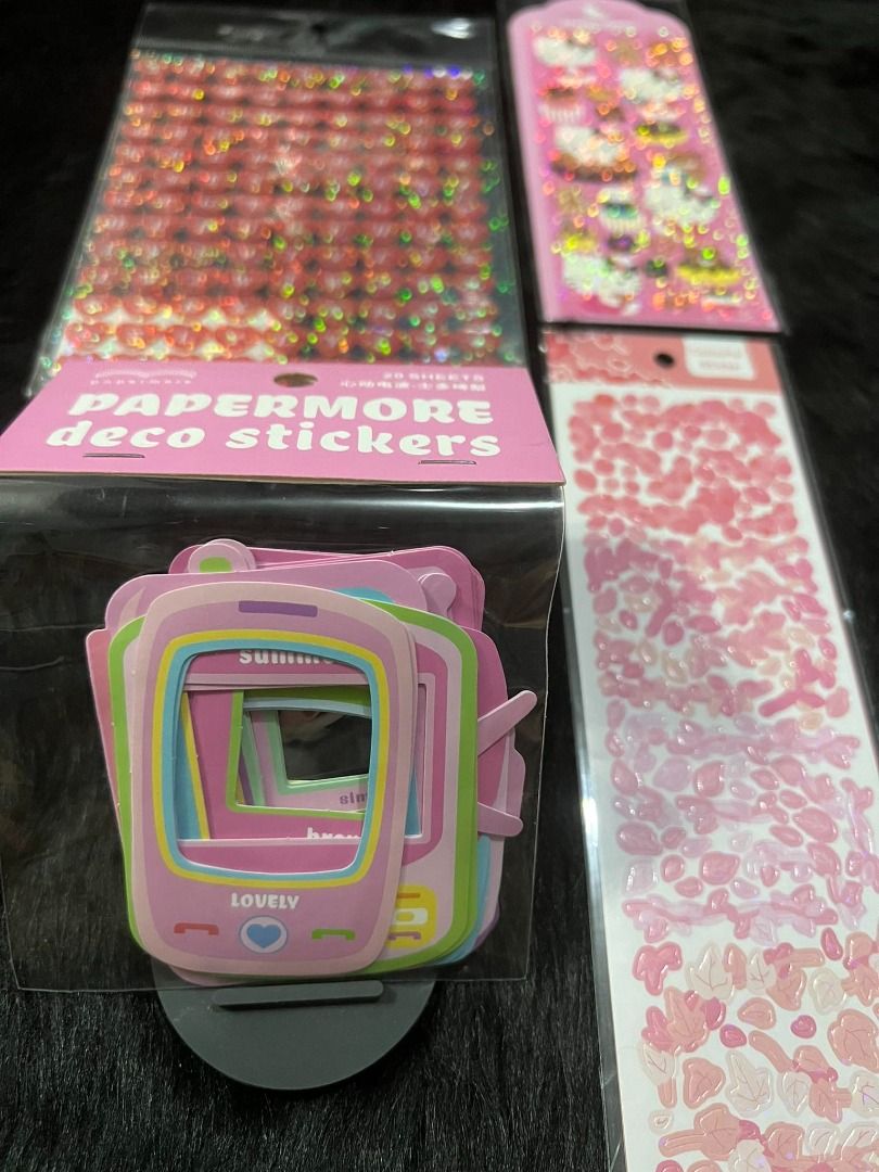 Deco sticker Pink mini set (Category: Craft Supplies & Tools) located in Cavite. Submitted by c.moreno (Listing ID 1251390499, Image 2). Description: Deco sticker Pink mini set Inclusions: 1 pack border stickers (20 pcs) 1 Sanrio sticker 1 alphabet sticker 1 deco sticker Journal Scrapbook Deco Sticker ALL ITEMS ARE STILL AVAILABLE UNLESS TAGGED AS SOLD/ RESERVED.