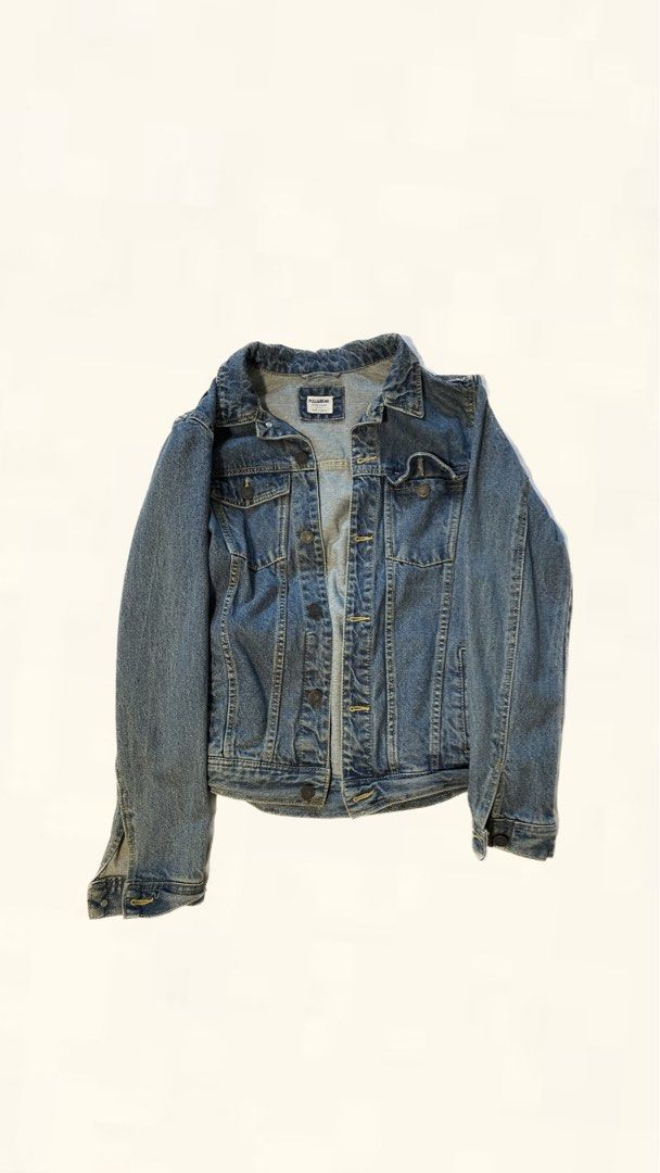 Pull and bear new arrivals cropped denim jacket