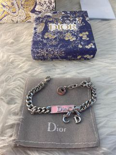 Dior pink bow bracelet cd chain preorder