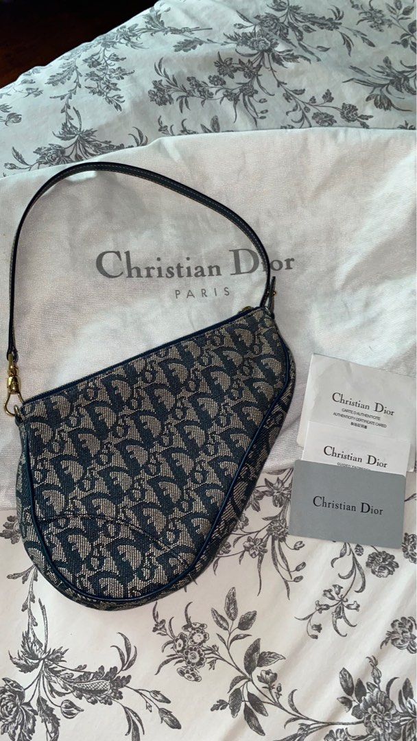 Vintage Dior Trotter Mini Saddle Bag