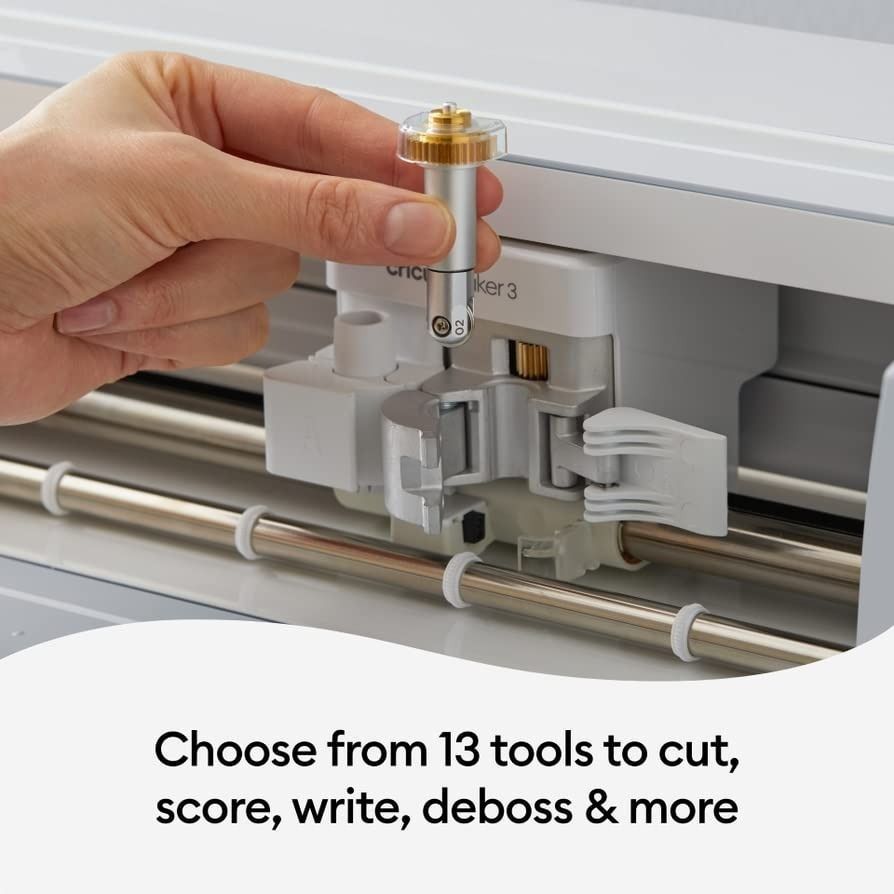  Cricut Maker 3 - Smart Cutting Machine, 2X Faster & 10X Force,  Matless Cutting with Smart Materials, Cuts 300+ Materials, Bluetooth  Connectivity, Compatible with iOS, Android, Windows & Mac