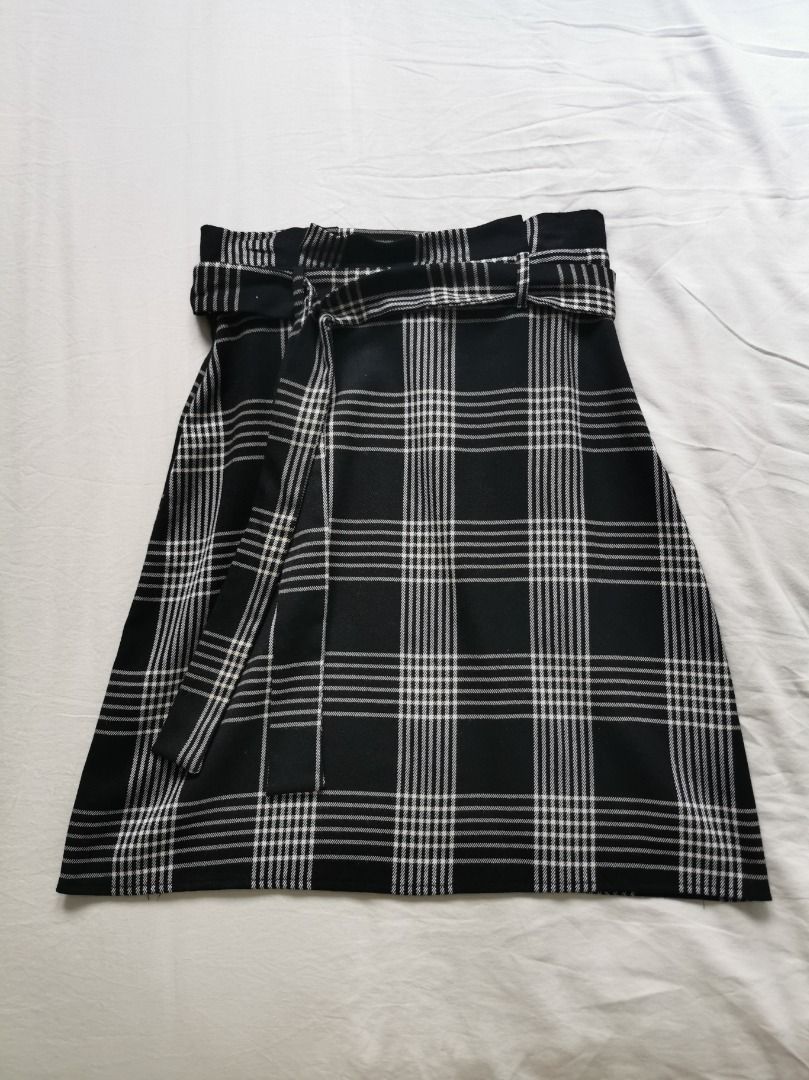 Dorothy Perkins High Waisted Plaid Skirt Women s Fashion Bottoms
