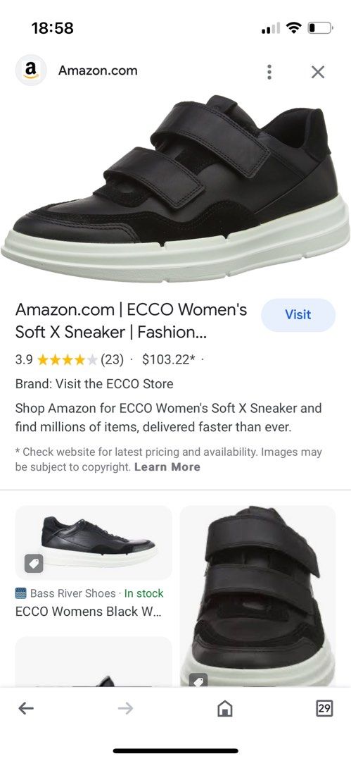 Ecco sneakers top womens amazon
