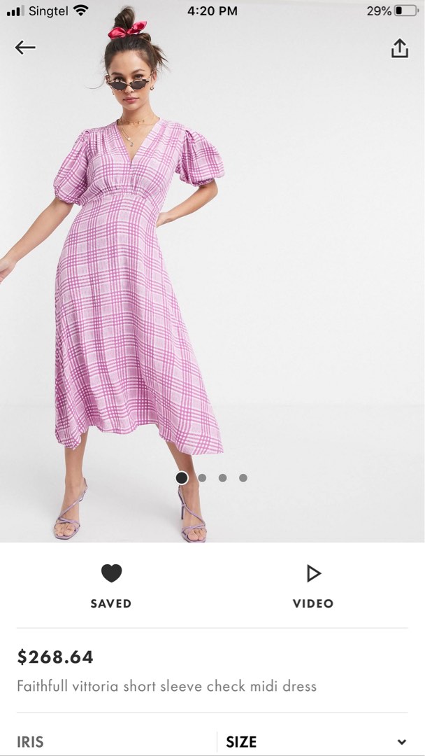 faithfull the brand vittoria midi dress Faithfull The Brand Vittoria Polka-dot Crepe Midi Dress In Pink