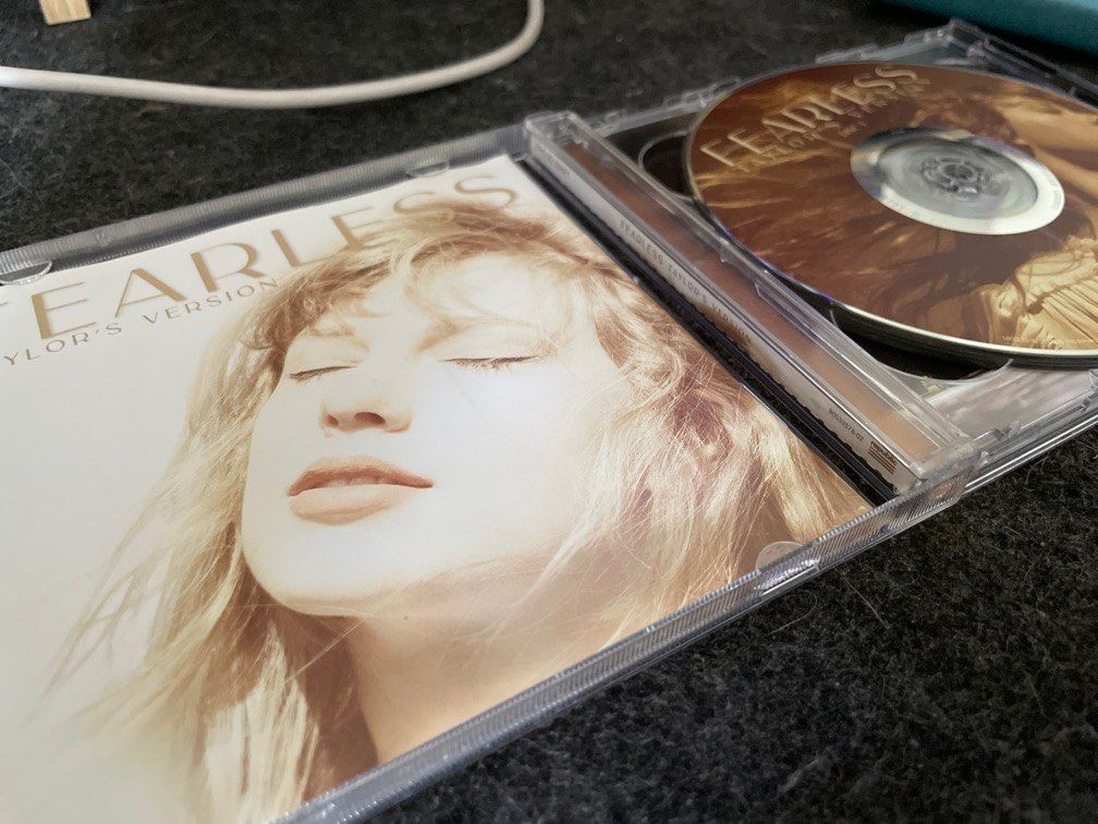 [UNSEALED] Fearless (Taylor's Version) CD (Category: CDs & DVDs) located in Mangaldan. Submitted by prelovedstuffcm (Listing ID 1251331893, Image 3). Description: Bought from the US. RFS: decluttering stuff. I'm a Swiftie but I just need to let go of things I don't really need or use. Payment first, via GCash. then will do delivery.