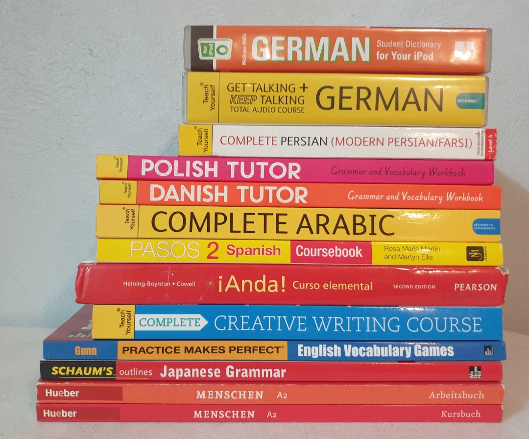 Foreign Language Books (English, Spanish, Japanese, German, Danish