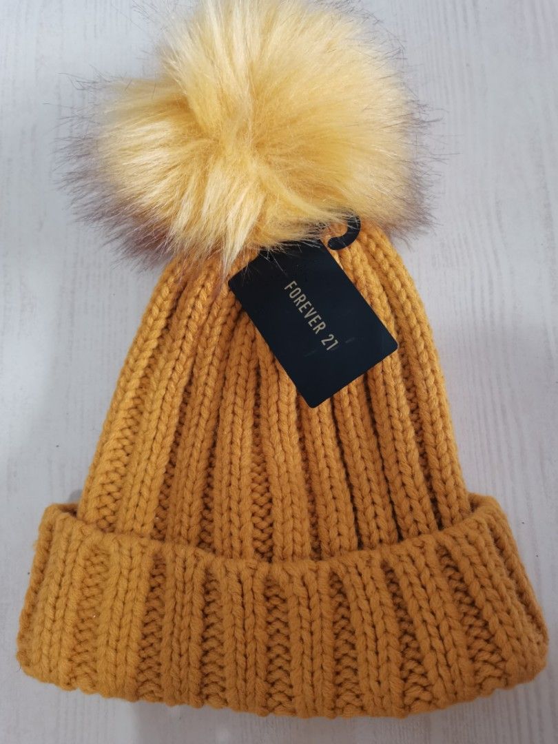 Yellow beanie forever 21 on sale
