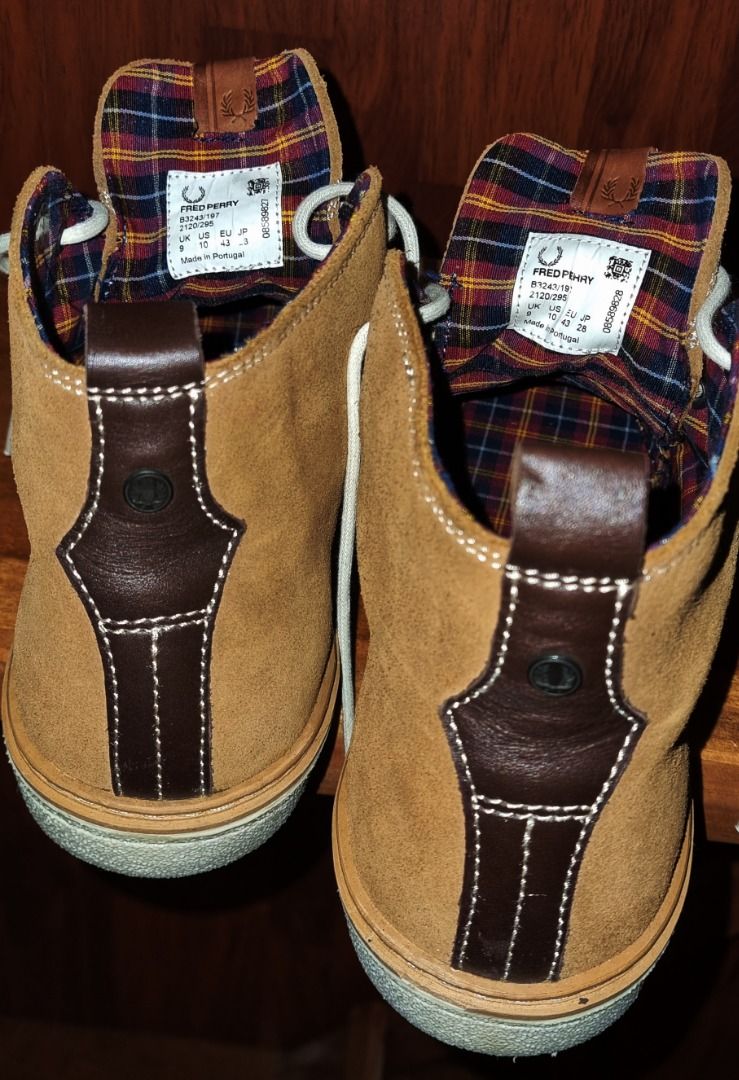 Fred perry leather boots sale