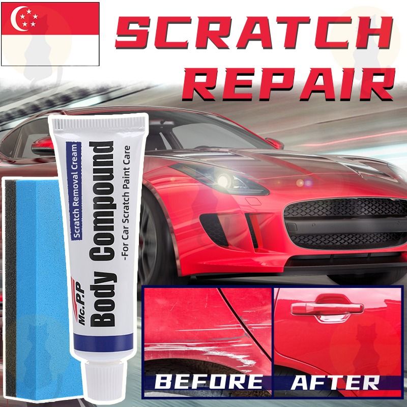 Car Scratch Remover Kit For Car-Bike Scratches repair Car Paint Polishing  Wax Kit Sponge Body