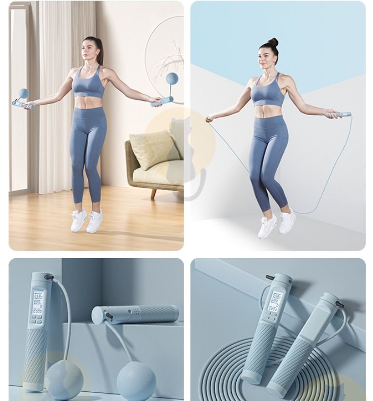 Fitness skipping best sale rope with counter