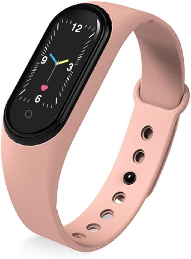 Funli M5 Smart Watch Fitness Tracke PINK Women s Fashion