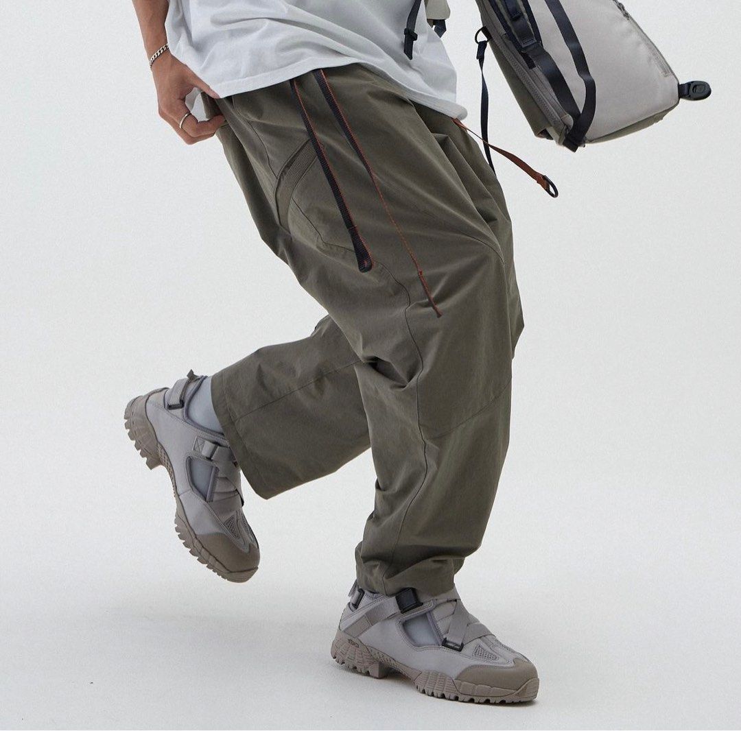 Goopi-“BR-M1G” SOFTBOX Basic Pants G-Gray, 他的時尚, 褲子, 長褲在