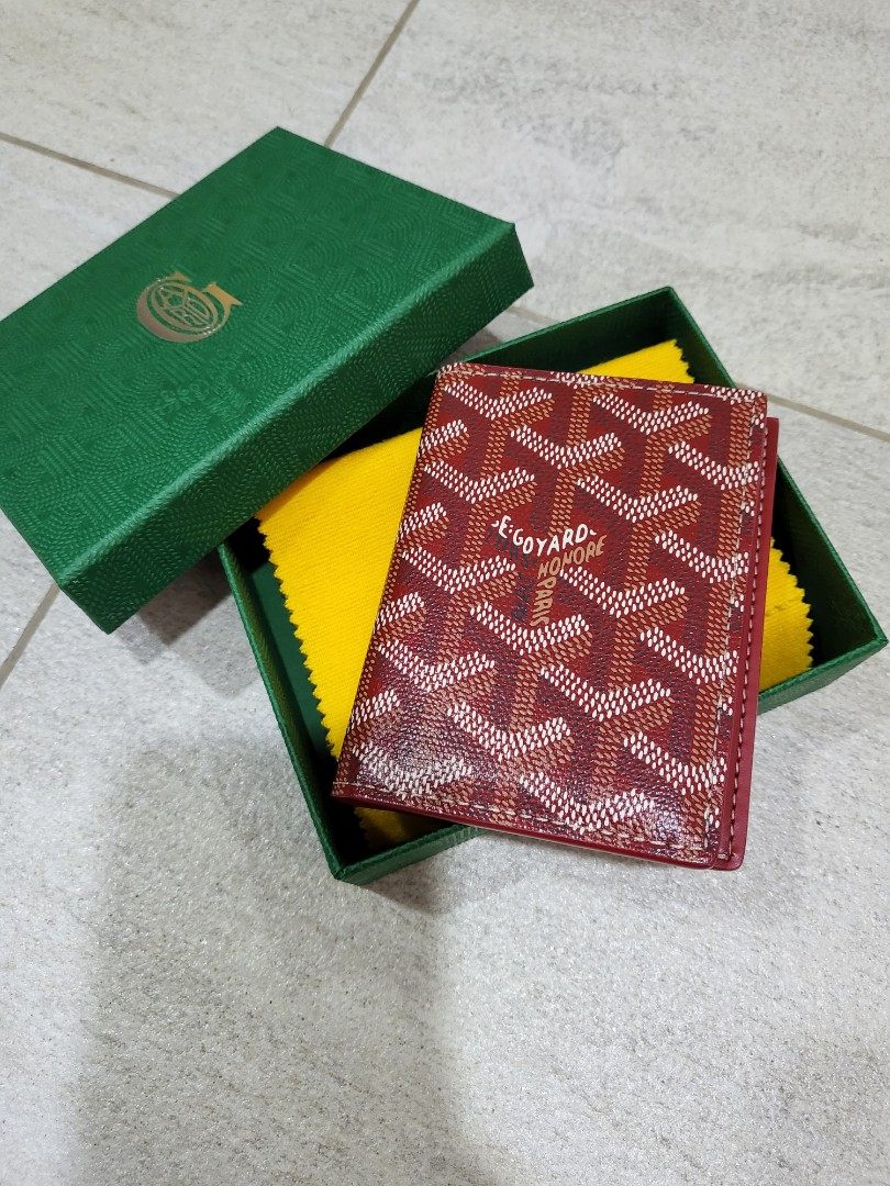 Goyard Saint Marc Card Holder in Pink, Luxury, Bags & Wallets on Carousell