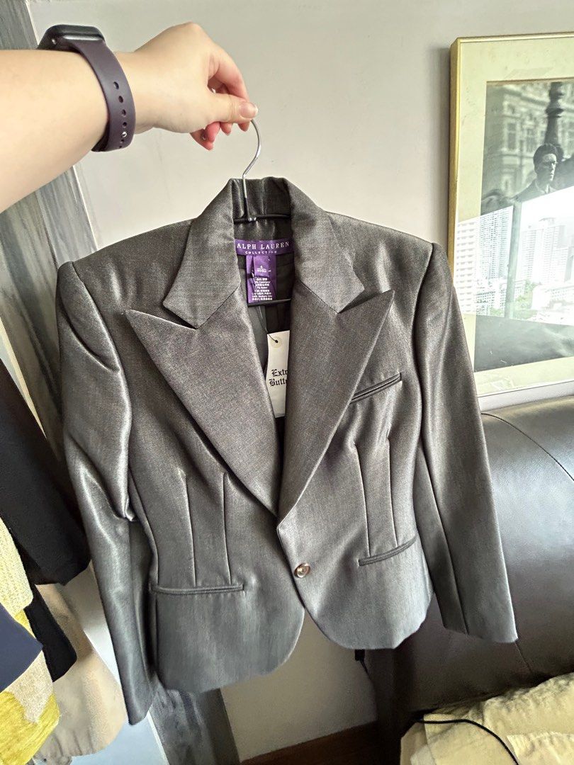 Ralph lauren grey blazer store