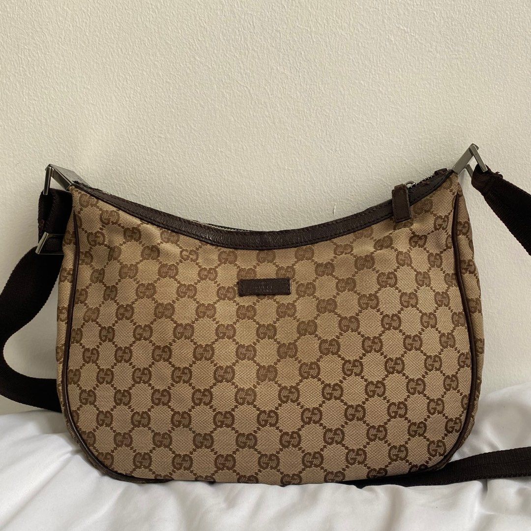 Gucci sling bag canvas, Luxury, Bags & Wallets on Carousell