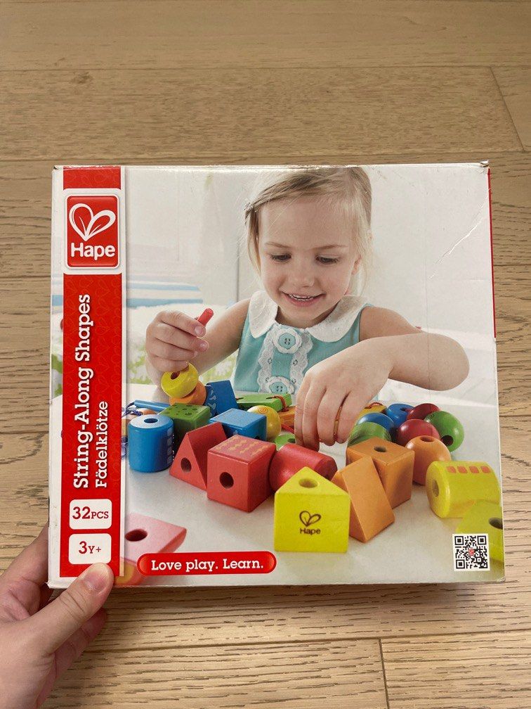 Hape string along best sale shapes