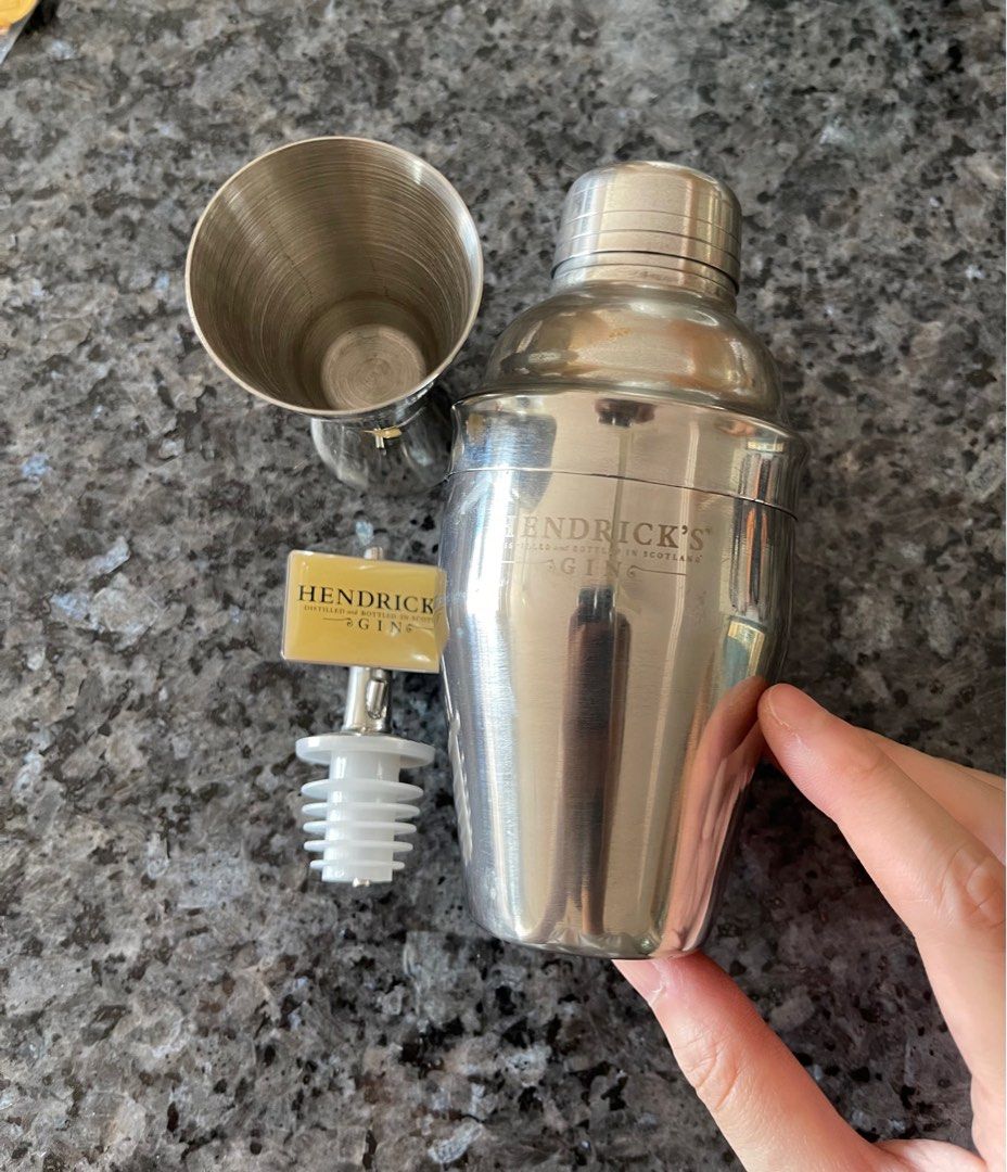 Hendrick Gin Cocktail Shaker, Food & Drinks, Alcoholic Beverages on