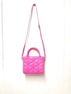 Claire's Barbie Quilted Crossbody Bag | Pink