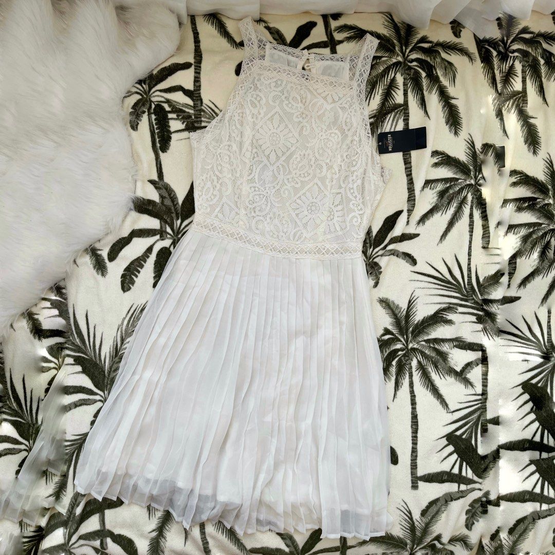 Hollister white lace dress outlet