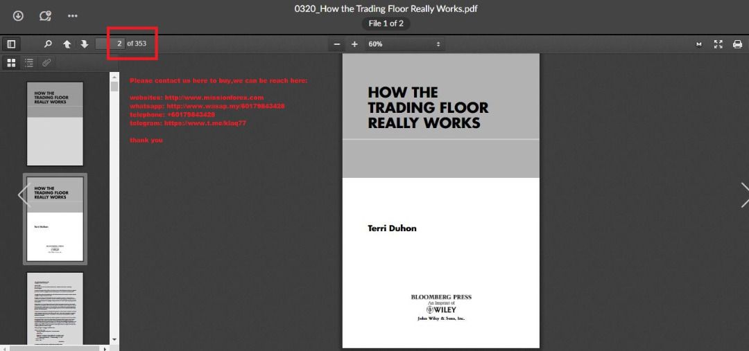 How the Trading Floor Really Works by Terri Duhon (Author) (Total size