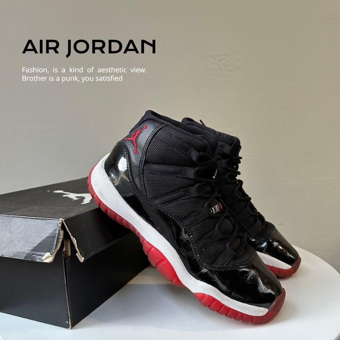 [HYC] AIR JORDAN 11 RETRO GS BRED AJ11 黑紅公牛 24CM 378038-010 Z1219