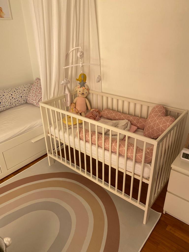 IKEA crib white + mattress , Babies & Kids, Baby Nursery & Kids