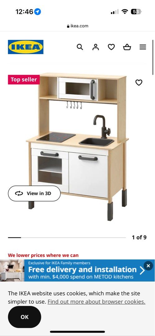Ikea DUKTIG kids play kitchen Babies Kids Baby Nursery Kids Furniture Other Kids Furniture on Carousell