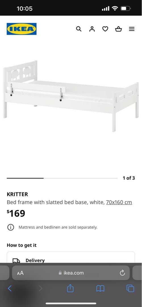 IKEA KRITTER BEDFRAME (x2), Babies & Kids, Baby Nursery & Kids