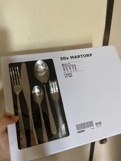 IKEA Martorp Cutlery 30 Piece Silverware Spoon and Fork and Knife