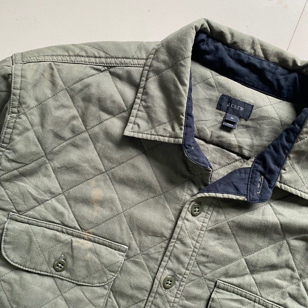 J.crew Quilt Overshirt Men s Fashion Coats Jackets and