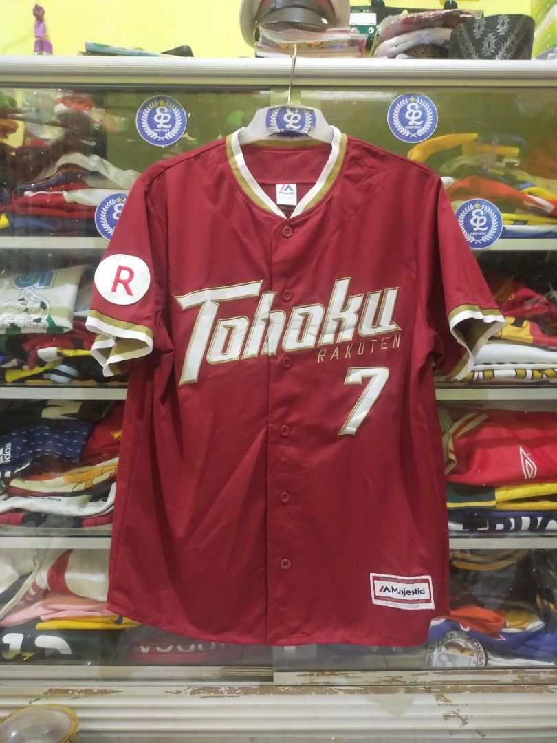 2015 Tohoku Rakuten Golden Eagles Jersey Shirt Uniform Third Majestic L BNWT