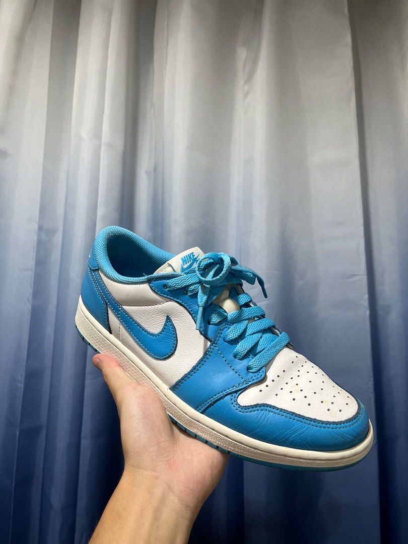 Jordan 1 X SB UNC北卡藍, 他的時尚, 鞋, 休閒鞋在旋轉拍賣