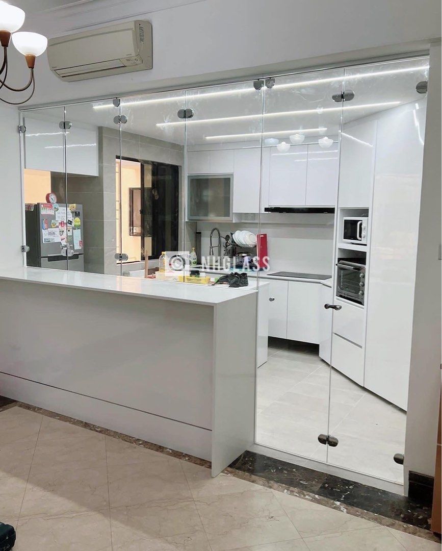 Kitchen door store glass price