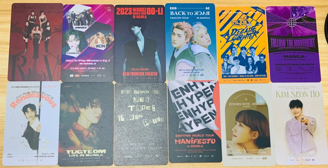 KPOP Concert Souvenir Cards & Photocard on Carousell