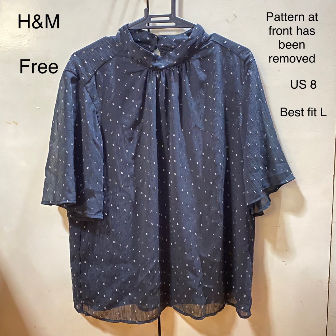 Black blouse h and on sale m